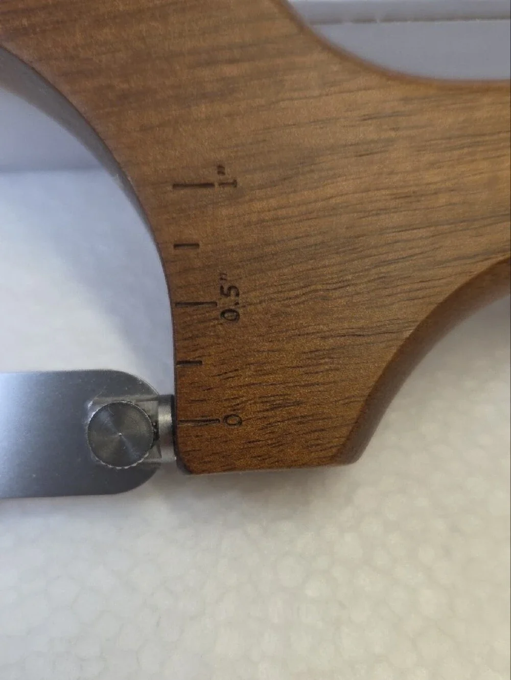 Wood Handle Bread Knife in Brown